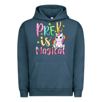 Pigment Midnight Navy pre k is magical Urban Hoodie - NancyCooperArtShop
