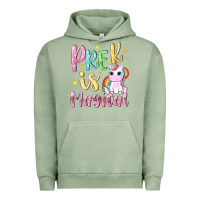 Pigment Oil Green pre k is magical Urban Hoodie - NancyCooperArtShop