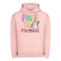 Pigment Salmon pre k is magical Urban Hoodie - NancyCooperArtShop