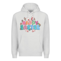 Dove Grey happy easter Premium Hoodie - MaliasSmallBusiness