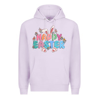 Lilac happy easter Premium Hoodie - MaliasSmallBusiness