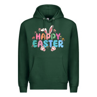 Sports Green happy easter Premium Hoodie - MaliasSmallBusiness