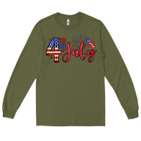 Army Green 4th of july zillion Long Sleeve Tee - Zillion Design Studio