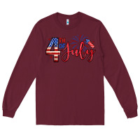 Burgundy 4th of july zillion Long Sleeve Tee - Zillion Design Studio