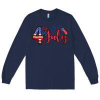 Navy 4th of july zillion Long Sleeve Tee - Zillion Design Studio