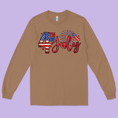 4th Of July Zillion Long Sleeve Tee Designed By Zillion Design Studio