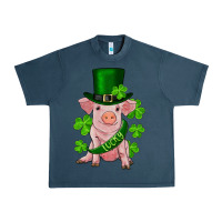 Midnight Navy st. patricks day lucky baby pig Urban Heavy Tee - RanaPortraitStore