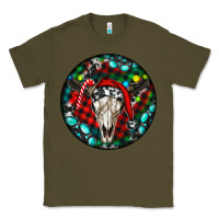 Army Green Christmas skull Classic Tee - RanaPortraitStore