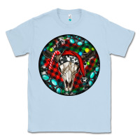 Dusty Blue Christmas skull Classic Tee - RanaPortraitStore
