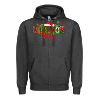 Charcoal Heather christmas mom mom claus Zipper Hoodie - FaDigitalArtStudio