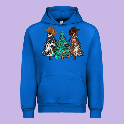 Cowhide With Gemstones Trees Urban Hoodie Designed By Maliassmallbusiness