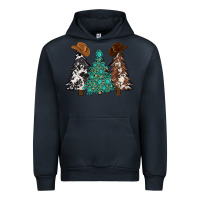Navy cowhide with gemstones trees Urban Hoodie - MaliasSmallBusiness