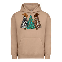 Pigment Burro cowhide with gemstones trees Urban Hoodie - MaliasSmallBusiness