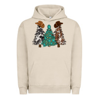 Pigment French Oak cowhide with gemstones trees Urban Hoodie - MaliasSmallBusiness