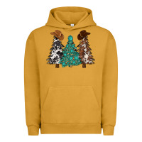 Pigment Peanut Butter cowhide with gemstones trees Urban Hoodie - MaliasSmallBusiness