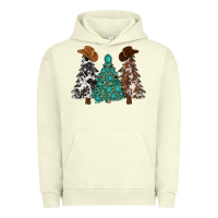 Pigment Pistachio cowhide with gemstones trees Urban Hoodie - MaliasSmallBusiness