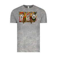 Cloud Rock Christmas alpacas Vintage Tee - BarkalooDesign