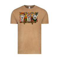 Vintage Camel Christmas alpacas Vintage Tee - BarkalooDesign