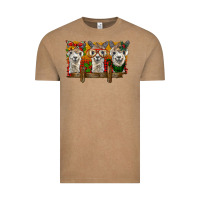 Vintage Coffee Christmas alpacas Vintage Tee - BarkalooDesign