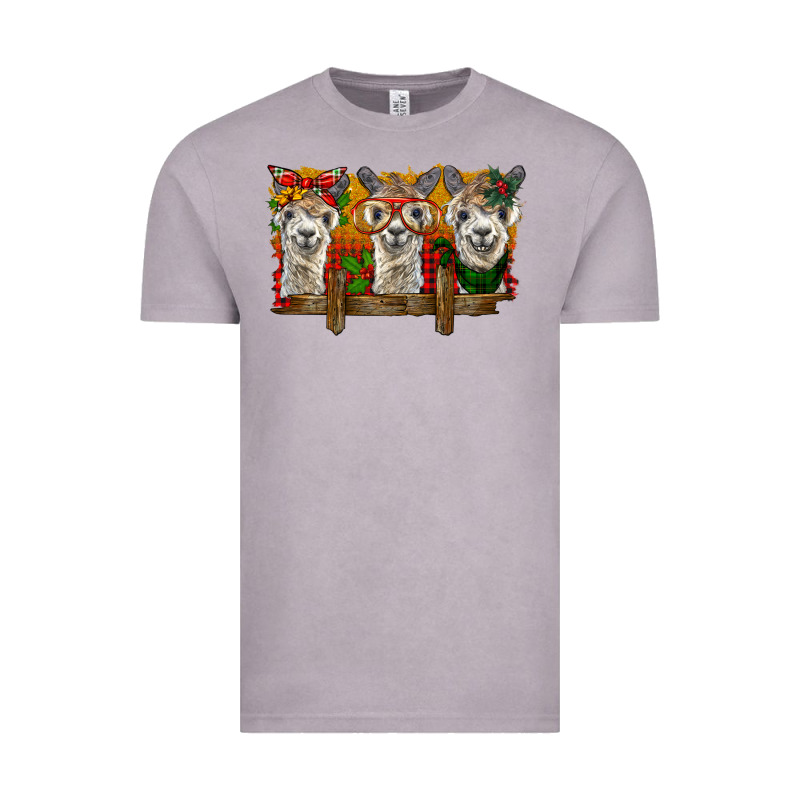 Christmas Alpacas Vintage Tee by BarkalooDesign | Teevron