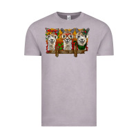 Vintage Zinc Christmas alpacas Vintage Tee - BarkalooDesign