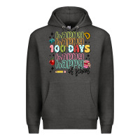 Charcoal Heather 100 days of school Premium Hoodie - MaliasSmallBusiness