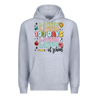 Heather Grey 100 days of school Premium Hoodie - MaliasSmallBusiness