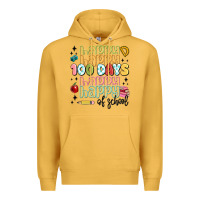 Mustard 100 days of school Premium Hoodie - MaliasSmallBusiness