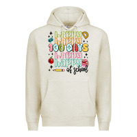 Oatmeal Heather 100 days of school Premium Hoodie - MaliasSmallBusiness