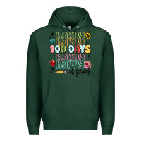 Sports Green 100 days of school Premium Hoodie - MaliasSmallBusiness
