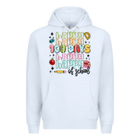 White 100 days of school Premium Hoodie - MaliasSmallBusiness