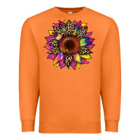 Carrot tie dye leopard sunflower Premium Sweatshirt - Artiststas