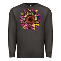 Smoke tie dye leopard sunflower Premium Sweatshirt - Artiststas