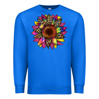 True Royal tie dye leopard sunflower Premium Sweatshirt - Artiststas