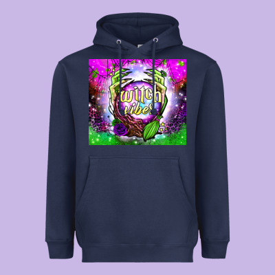 Witch Vibes Crystal Ball Tumbler Heavyweight Hoodie Designed By Bundleandbundleshop
