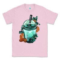 Bubblegum Pink Winter Bobba Cup Classic Tee - FaDigitalArtStudio