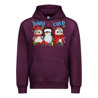 Mauve Wine baby ıt's cold outside Urban Hoodie - MaliasSmallBusiness