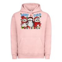 Pigment Salmon baby ıt's cold outside Urban Hoodie - MaliasSmallBusiness