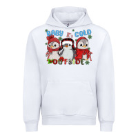 White baby ıt's cold outside Urban Hoodie - MaliasSmallBusiness