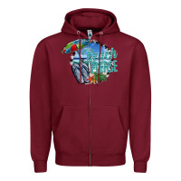 Burgundy beach please Zipper Hoodie - SublimationCraftShop