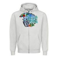 Dove Grey beach please Zipper Hoodie - SublimationCraftShop