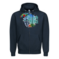 Navy beach please Zipper Hoodie - SublimationCraftShop