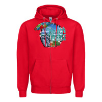 Red beach please Zipper Hoodie - SublimationCraftShop