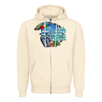 Sandshell beach please Zipper Hoodie - SublimationCraftShop