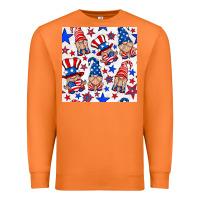 Carrot 4th of july patriotic gnome seamless pattern Premium Sweatshirt - BundleAndBundleShop