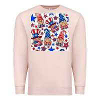 Pale Pink 4th of july patriotic gnome seamless pattern Premium Sweatshirt - BundleAndBundleShop