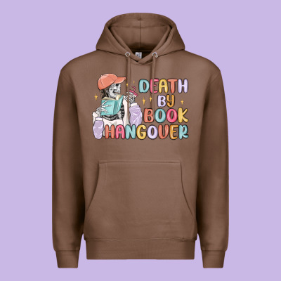 Death By Book Hangover Premium Hoodie Designed By Maliassmallbusiness