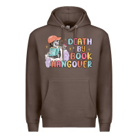 Coffee death by book hangover Premium Hoodie - MaliasSmallBusiness