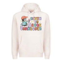 Pale Pink death by book hangover Premium Hoodie - MaliasSmallBusiness