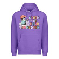 Purple death by book hangover Premium Hoodie - MaliasSmallBusiness